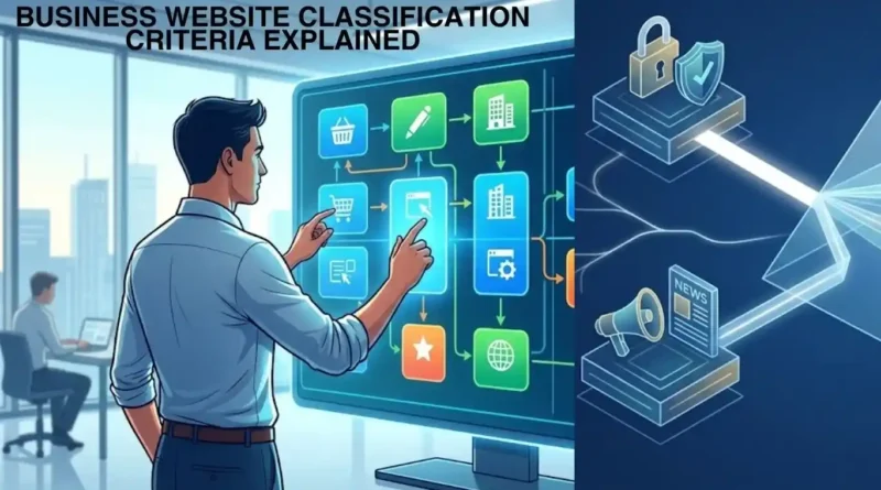 Business website classification criteria